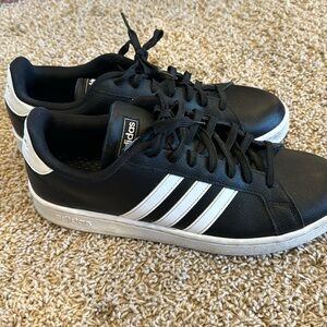 Black and White Adidas Sneakers